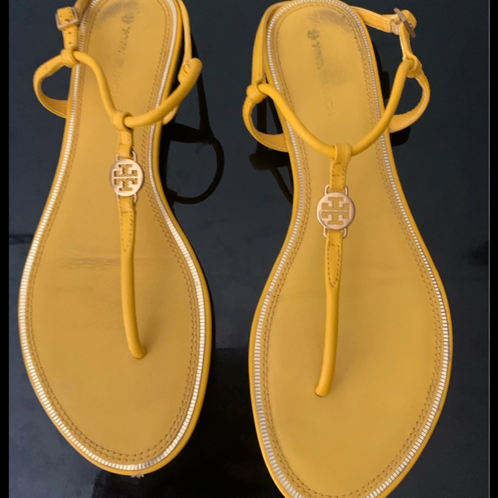 Tory Burch Yellow Sandals